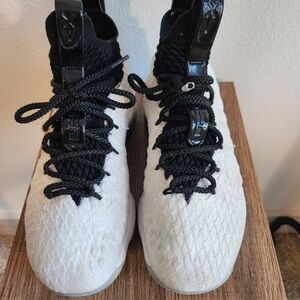 Nike Lebron Kids Shoes Black and White